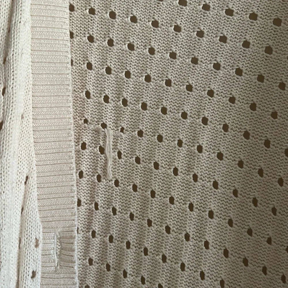 Torrid Cream Open Cable Knit Button Down Drop Shoulder Boyfriend Cardigan 3X - Picture 13 of 14